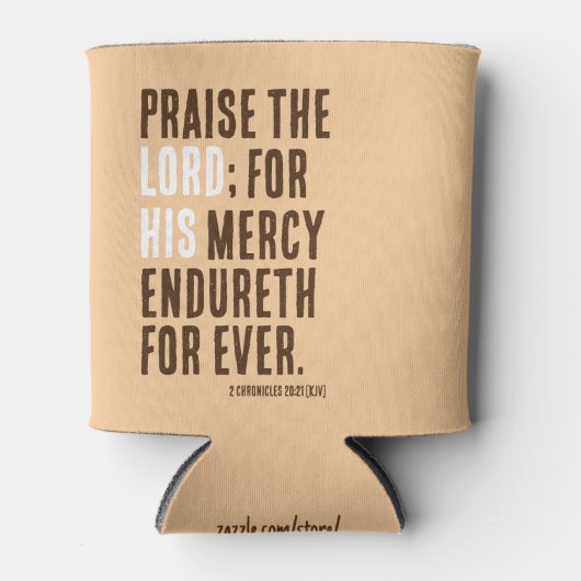 Lof de Heer - Thanksgiving Dag Feest - Blikjeskoeler (Voorkant)