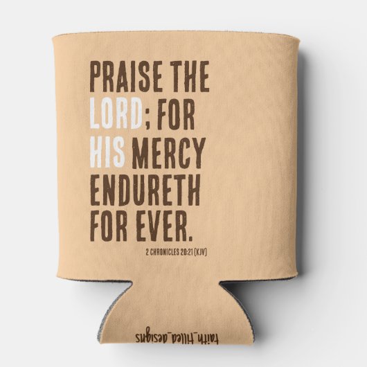 Lof de Heer - Thanksgiving Dag Feest - Blikjeskoeler (Achterkant)