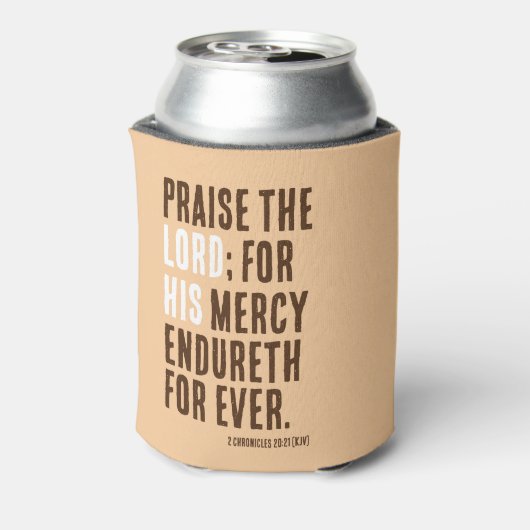 Lof de Heer - Thanksgiving Dag Feest - Blikjeskoeler (Blikje Achterkant)