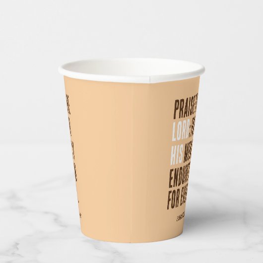 Lof de Heer - Thanksgiving Dag Feest - Papieren Bekers (Rechts)