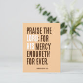 Lof de Heer - Thanksgiving Dag Feest - Uitnodiging Briefkaart (Staand voorkant)