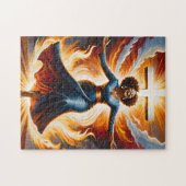 Lof door de vuurpuzzel legpuzzel (Horizontaal)