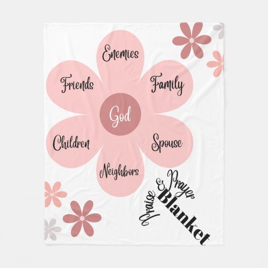 Lof en gebedsdeken fleece deken (Voorkant)