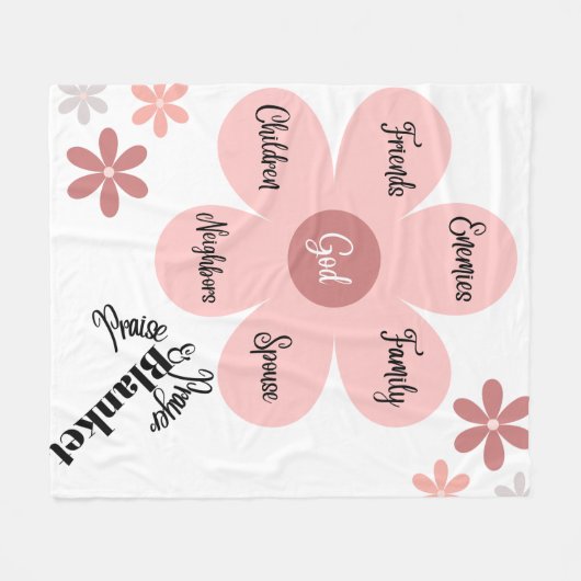 Lof en gebedsdeken fleece deken (Voorkant (Horizontaal))