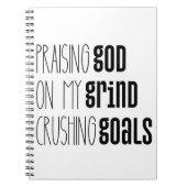 Lof God op de Grind Goals Notitieboek (Voorkant)