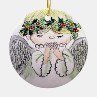 lof voor angel kermas keramisch ornament