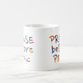 Lof voor de paniek koffiemok (Center)