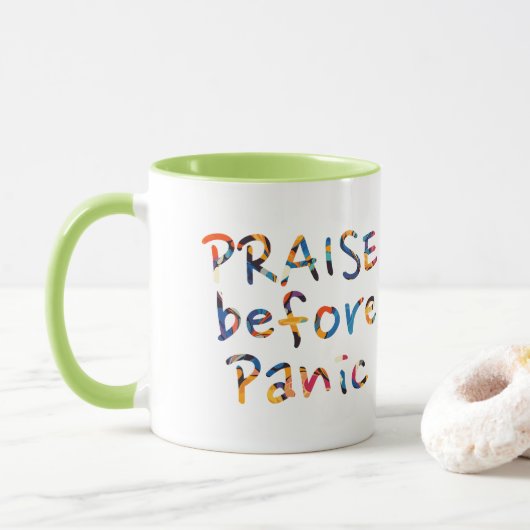 Lof voor de paniek mok (Met donut)