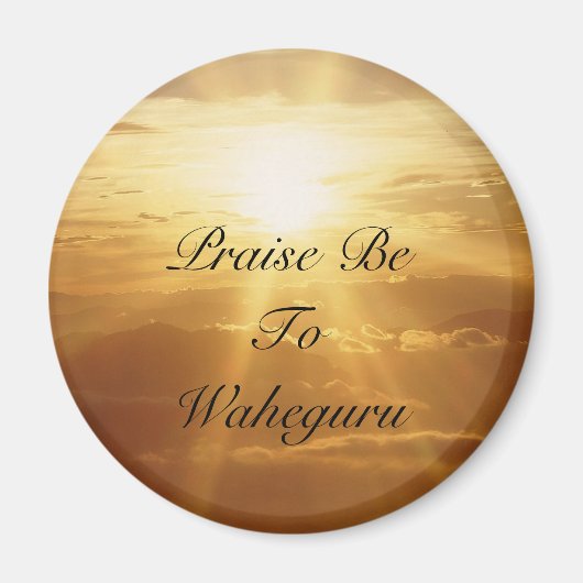 Lof zij aan Waheguru-magneet Magneet (Voorkant)