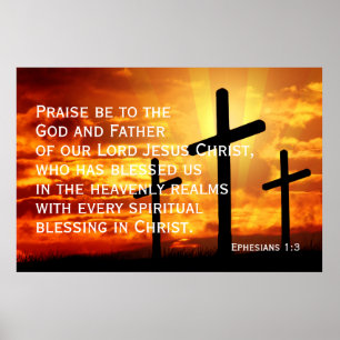 Lof zij de God en Vader van onze Here Jezus Poster