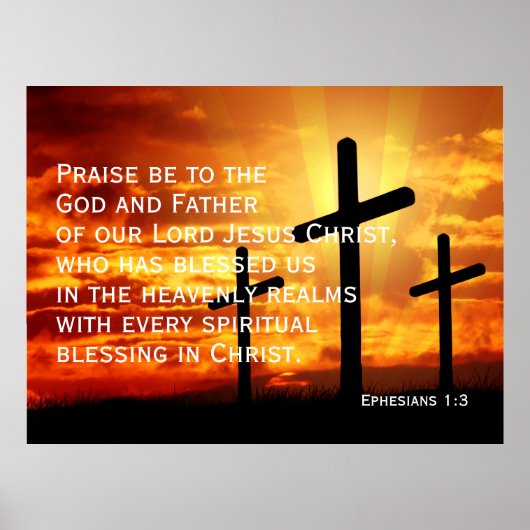 Lof zij de God en Vader van onze Here Jezus Poster (Voorkant)