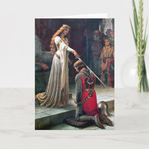 Lofbetuiging door Edmund Blair Leighton Kaart