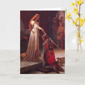 Lofbetuiging - Edmund Blair Leighton (1901) Kaart (Gele Bloem)