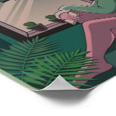 Lofi Anime Art Sad Girl vermist iemand Poster (Hoek)