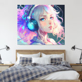 LoFi Anime Girl Art Canvas Afdruk (Insitu (Slaapkamer))
