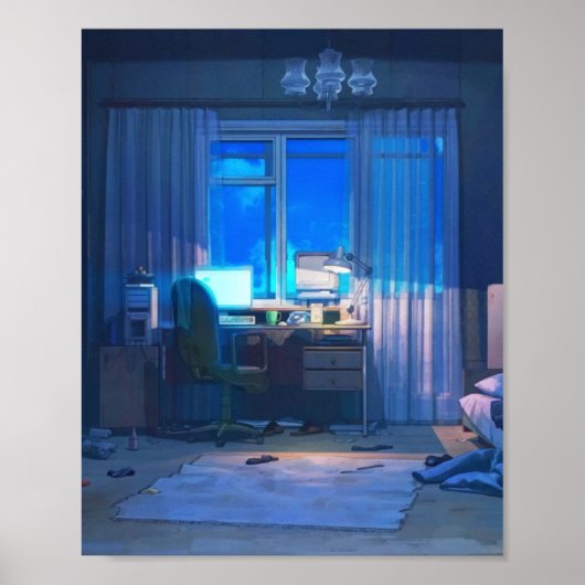 Lofi Anime Room Poster (Voorkant)