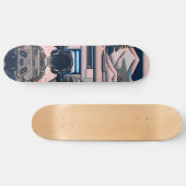 【lofi-art】和風 ビンテージ レトロ ネオ浮世絵盆栽アート:サイバーパンク スケートボード persoonlijk skateboard (Horizontaal)