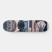 【lofi-art】和風 ビンテージ レトロ ネオ浮世絵盆栽アート:サイバーパンク スケートボード persoonlijk skateboard (Horizontaal)