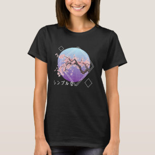 Lofi Esthetische Sakura Cherry Blossom Tree Japans T-shirt