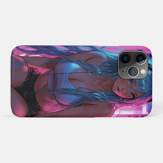 Lofi Gamer Meisje | Chille Anime Esthetiek Case-Mate iPhone Case (Achterkant (horizontaal))