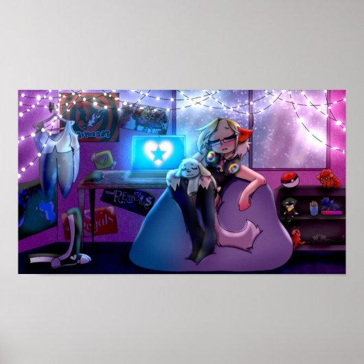 Lofi GloryhartPoster Poster (Voorkant)