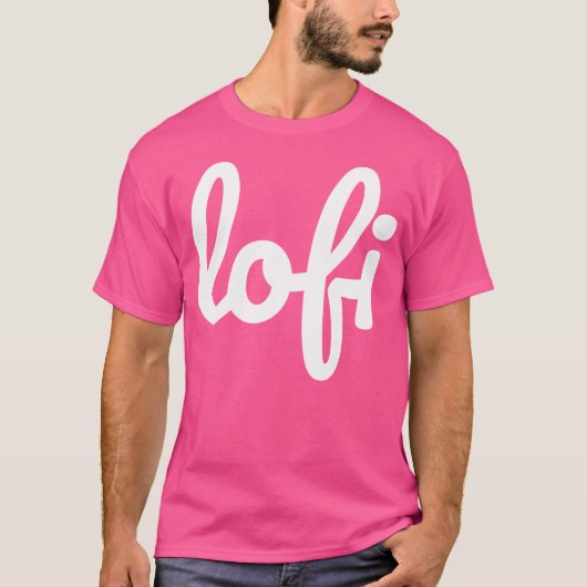 Lofi Hip Hop Lofi Cursive T-shirt (Voorkant)