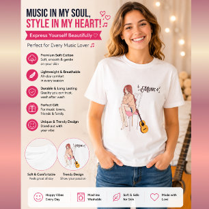 Lofi-muziek & Anime-meisje Otaku & Manga-fan T-shirt