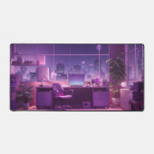 Lofi Style Nighttime Kantoor Desk Mat (Voorkant)