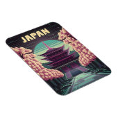 LoFi Vaporwave Retro 80s Japanse Tempel Sakura Magneet (Rechterzijde)