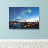 Lofoten Aurora Canvas Afdruk (Insitu (Houten vloer))