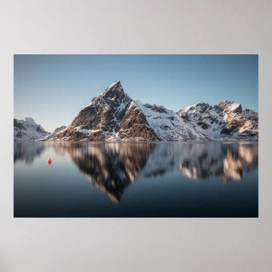 Lofoten berg poster (Voorkant)