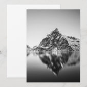 Lofoten-bergkaart Save The Date (Voorkant / Achterkant)