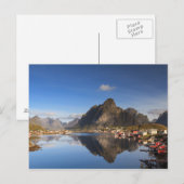 Lofoten - Dorp of Reine briefkaart zonder tekst (Voorkant / Achterkant)