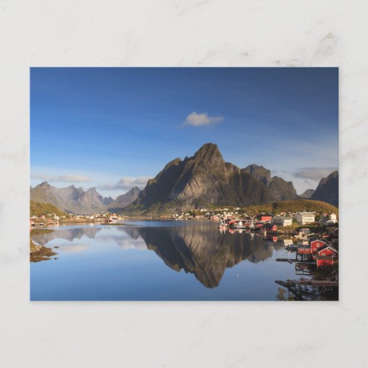 Lofoten - Dorp of Reine briefkaart zonder tekst (Voorkant)