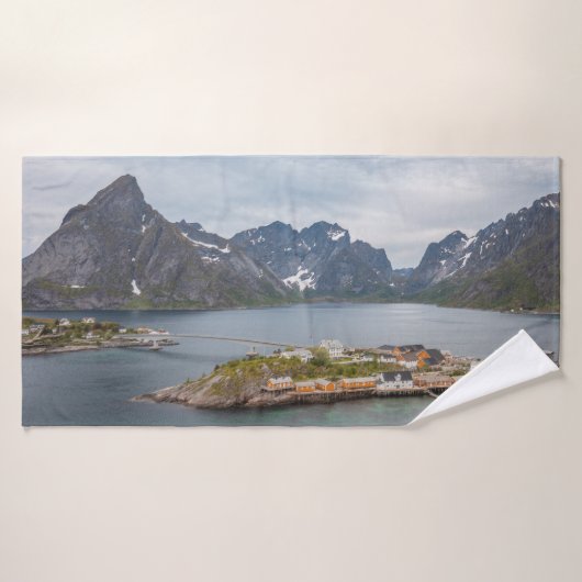 Lofoten-eilanden Noorwegen Badhanddoek (Badhanddoek)