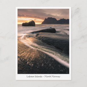 Lofoten-eilanden Noorwegen Briefkaart