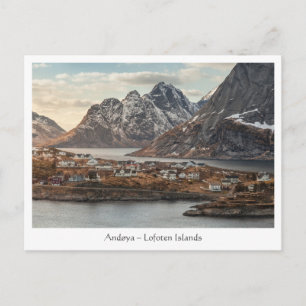 Lofoten-eilanden Noorwegen Briefkaart