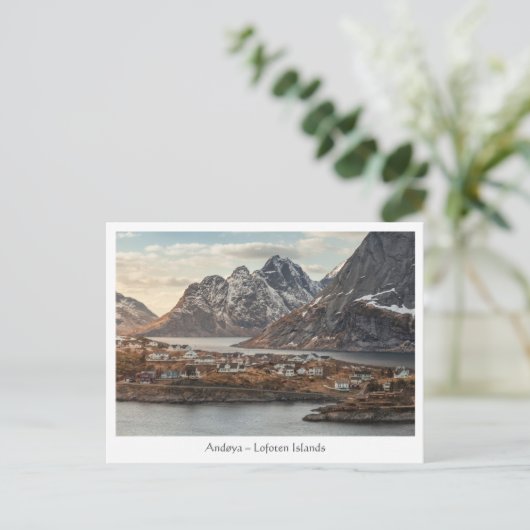 Lofoten-eilanden Noorwegen Briefkaart (Staand voorkant)