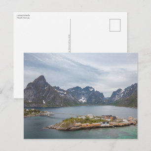 Lofoten-eilanden Noorwegen Briefkaart