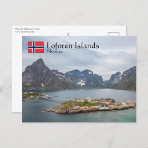 Lofoten-eilanden Noorwegen Briefkaart