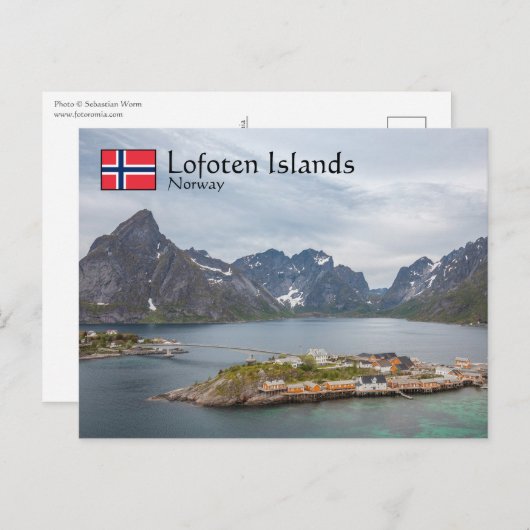 Lofoten-eilanden Noorwegen Briefkaart (Voorkant / Achterkant)