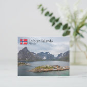 Lofoten-eilanden Noorwegen Briefkaart (Staand voorkant)