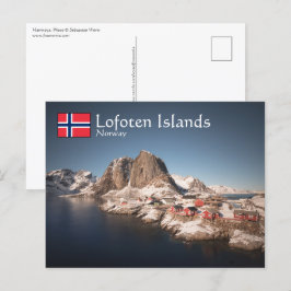 Lofoten-eilanden Noorwegen Briefkaart