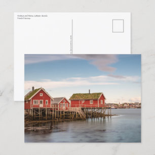 Lofoten-eilanden Noorwegen Briefkaart