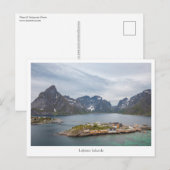 Lofoten-eilanden Noorwegen Briefkaart (Voorkant / Achterkant)