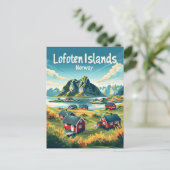 Lofoten-eilanden Noorwegen Briefkaart (Staand voorkant)
