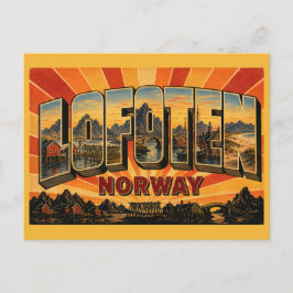 Lofoten-eilanden Noorwegen Briefkaart