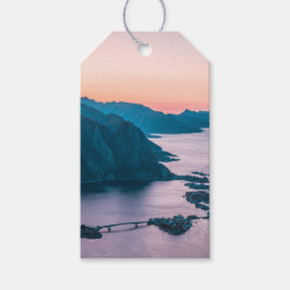 Lofoten-eilanden Noorwegen Cadeaulabel