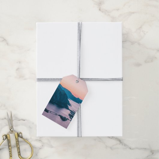 Lofoten-eilanden Noorwegen Cadeaulabel (Met Touw)