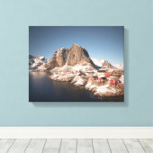 Lofoten-eilanden Noorwegen Canvas Afdruk (Insitu (Houten vloer))